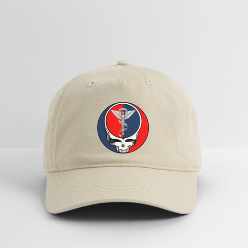 Chiropractor Stealie Grateful Dead Dad Hat - khaki