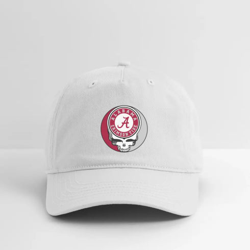 University of Alabama Grateful Dead Stealie Dad Hat - white