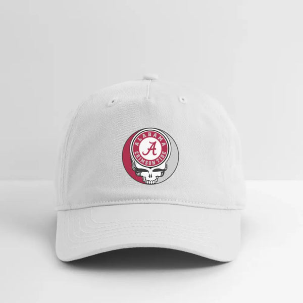 University of Alabama Grateful Dead Stealie Dad Hat - white