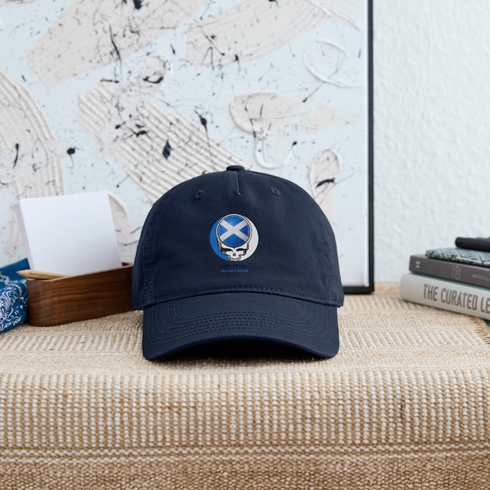 2026 Scotland World Cup Grateful Dead Stealie Dad Hat - navy