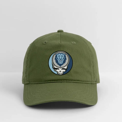 Columbia University Grateful Dead Stealie Dad Hat - olive green