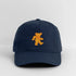 Orange Dancing Bear Grateful Dead Stealie Dad Hat - navy
