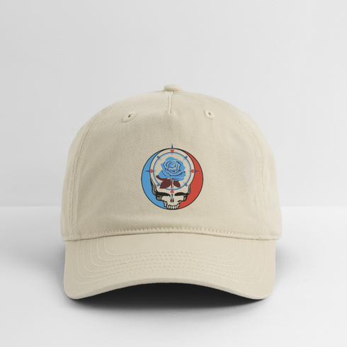 Custom Boat Stealie Grateful Dead Dad Hat - khaki