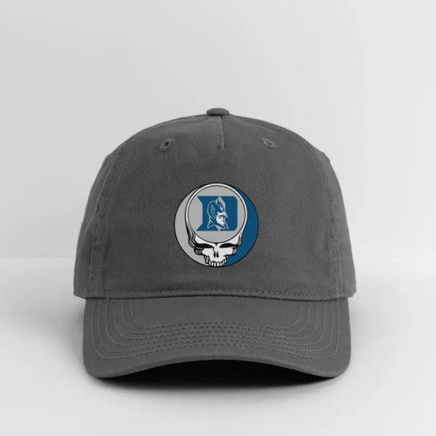 Duke University Grateful Dead Stealie Dad Hat - charcoal