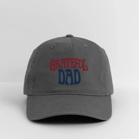 Grateful Dad Hat - charcoal