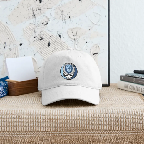 Columbia University Grateful Dead Stealie Dad Hat - white