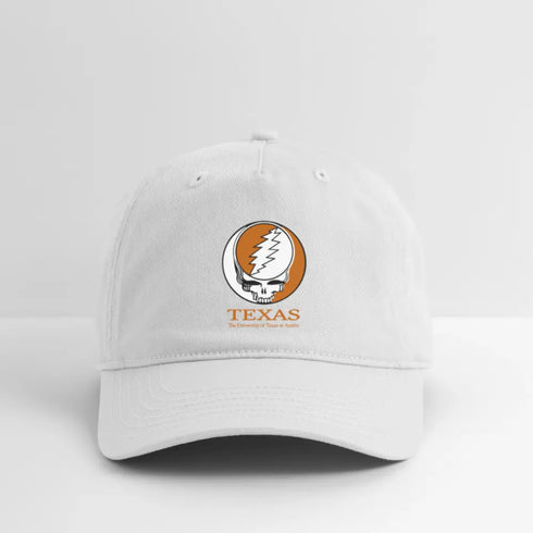 University of Texas Grateful Dead Stealie Dad Hat - white