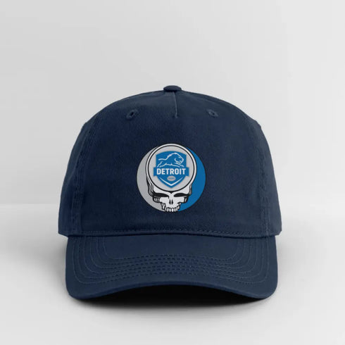 Detroit Lions Grateful Dead Stealie Dad Hat - navy