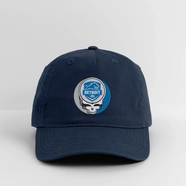 Detroit Lions Grateful Dead Stealie Dad Hat - navy