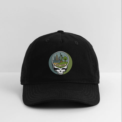 New York Stealie Grateful Dead Dad Hat - black