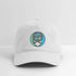 Grey Fox Grateful Dead Stealie Dad Hat - white