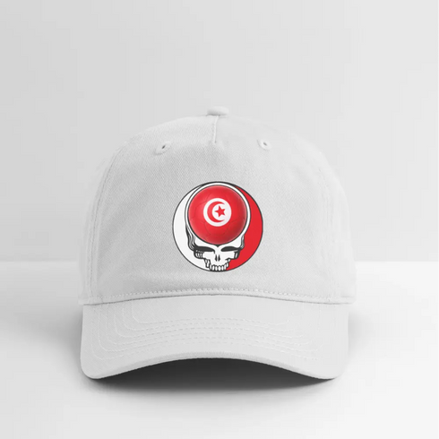 2026 Tunisia World Cup Grateful Dead Stealie Dad Hat - white