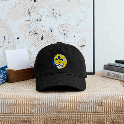 St. Louis Flag Stealie Grateful Dead Dad Hat - black