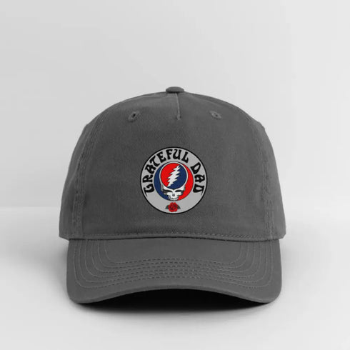 Grateful Dad Stealie Hat - charcoal