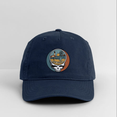 New Jersey Stealie Grateful Dead Dad Hat - navy