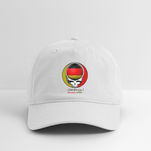 2026 Germany World Cup Grateful Dead Stealie Dad Hat - white