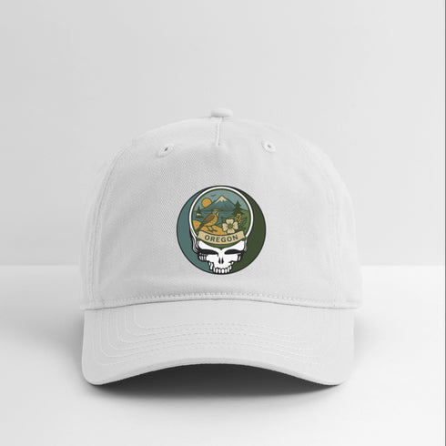Oregon Stealie Grateful Dead Dad Hat - white