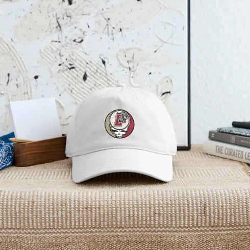 Lafayette College Grateful Dead Stealie Dad Hat - white