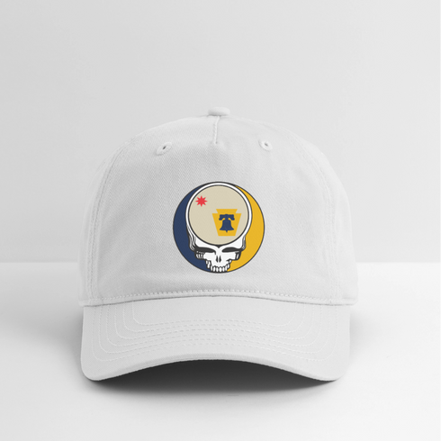 Pennsylvania "Unofficial" State Flag Stealie Grateful Dead Dad Hat - white