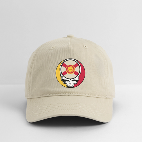 Florida "Unofficial" State Flag Stealie Grateful Dead Dad Hat - khaki