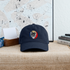 Custom Dog Stealie Grateful Dead Dad Hat (163) - navy