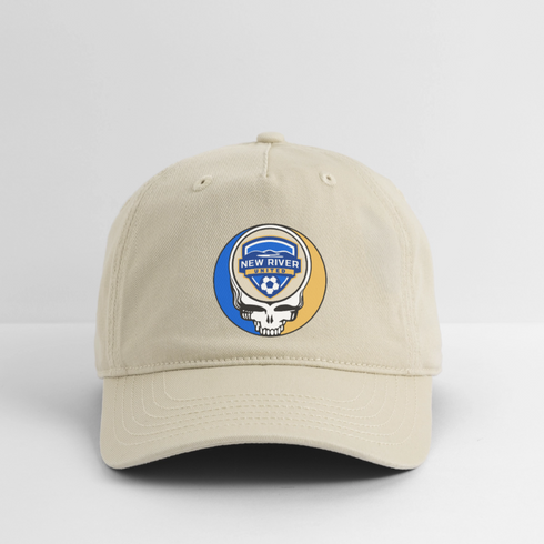 New River United Stealie Grateful Dead Dad Hat - khaki