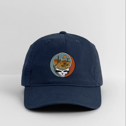 Oklahoma Stealie Grateful Dead Dad Hat - navy