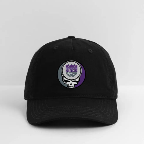 Sacramento Kings Grateful Dead Stealie Dad Hat - black