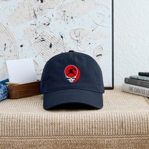 Custom Air Jerry Stealie Grateful Dead Dad Hat - navy