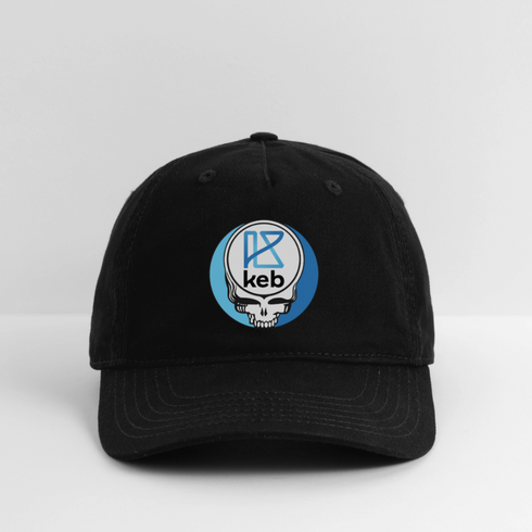 Custom keb Stealie Grateful Dead Dad Hat - black