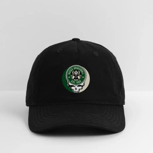 Milwaukee Bucks Grateful Dead Stealie Dad Hat - black