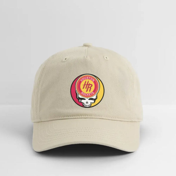 Houston Rockets Grateful Dead Stealie Dad Hat - khaki