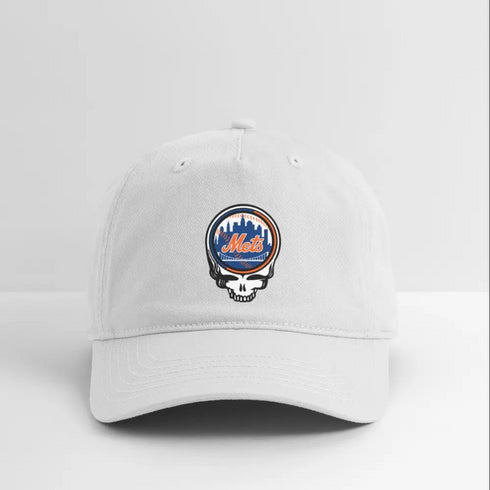 Mets Alternate Stealie Dead Dad Hat - white