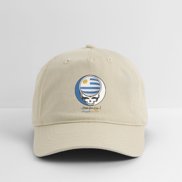 2026 Uruguay World Cup Grateful Dead Stealie Dad Hat - khaki