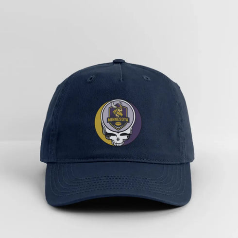 Minnesota Vikings Grateful Dead Stealie Dad Hat - navy