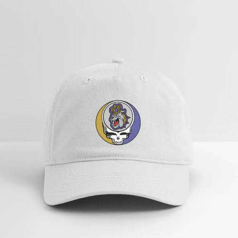 James Madison University Grateful Dead Stealie Dad Hat - white