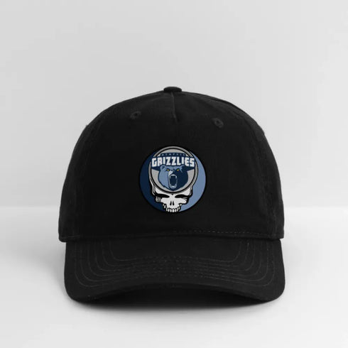 Memphis Grizzlies Grateful Dead Stealie Dad Hat - black