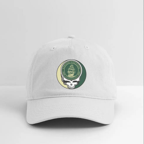 Babson College Stealie Grateful Dead Dad Hat - white