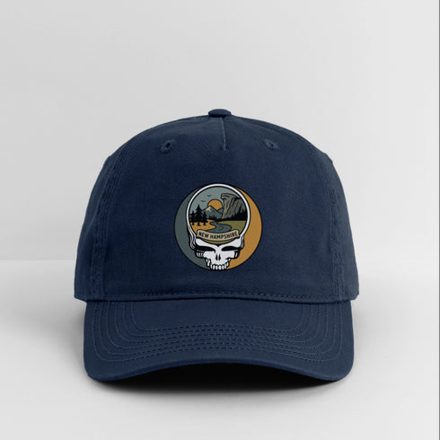 New Hampshire Stealie Grateful Dead Dad Hat - navy