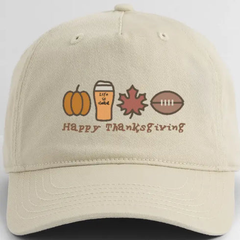 Life is dead. Happy Thanksgiving Grateful Dead Dad Hat