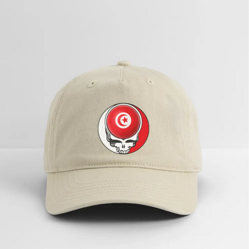 2026 Tunisia World Cup Grateful Dead Stealie Dad Hat - khaki