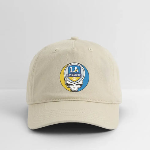 Los Angeles Chargers Stealie Grateful Dead Stealie Dad Hat - khaki
