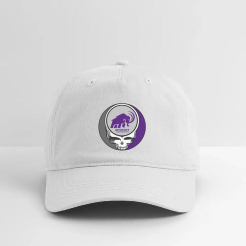 Amherst College Grateful Dead Stealie Dad Hat - white