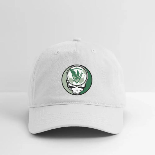 William Smith Soccer Grateful Dead Stealie Dad Hat - white
