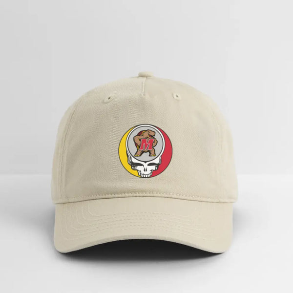 University of Maryland Grateful Dead Stealie Dad Hat - khaki
