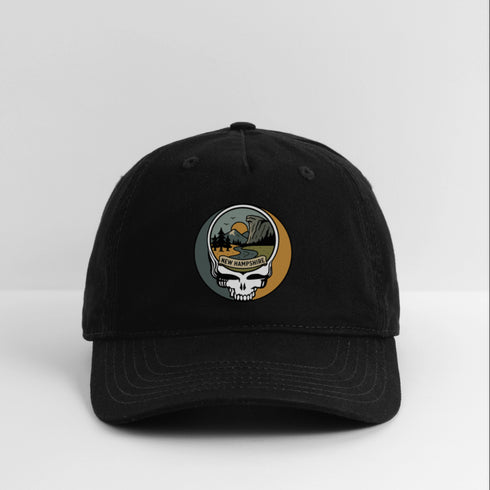 New Hampshire Stealie Grateful Dead Dad Hat - black
