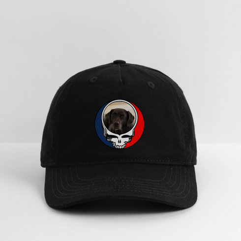 Custom Dog Stealie Grateful Dead Dad Hat (74) - black