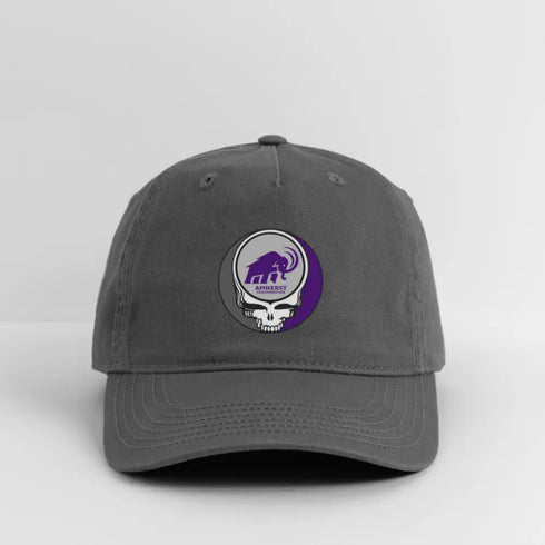 Amherst College Grateful Dead Stealie Dad Hat - charcoal