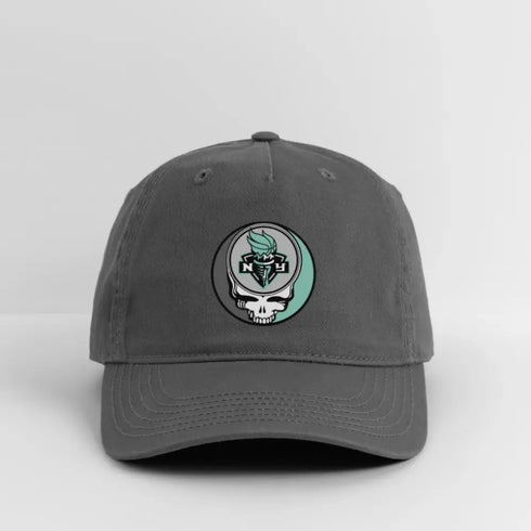 New York Liberty Grateful Dead Stealie Dad Hat - charcoal