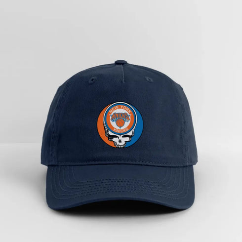 New York Knicks Grateful Dead Stealie Dad Hat - navy